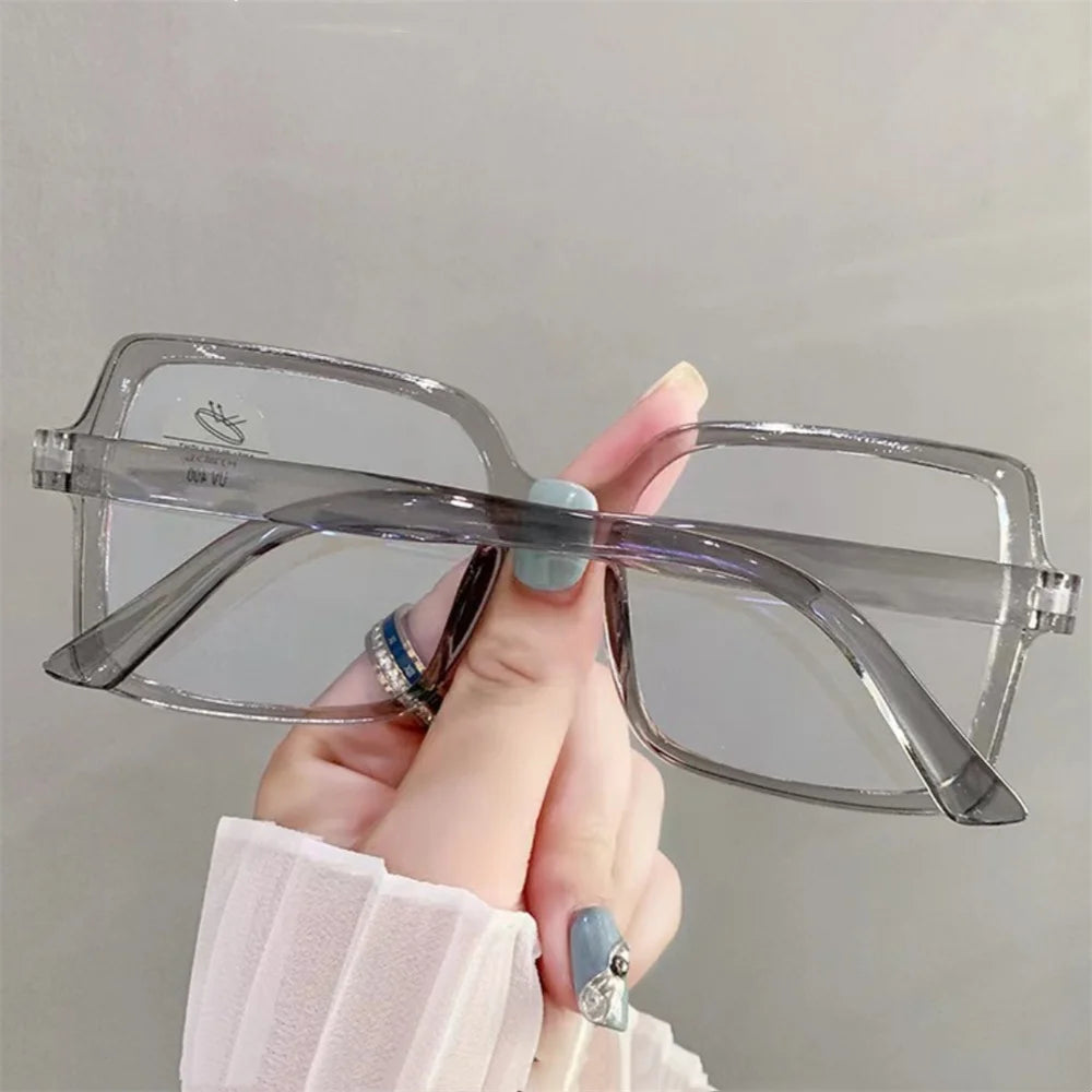 New Fashion Anti-Blue Light Glasses – Stylish Square Reading Eyeglasses for Men & Women | Transparent Frame Optical Spectacle