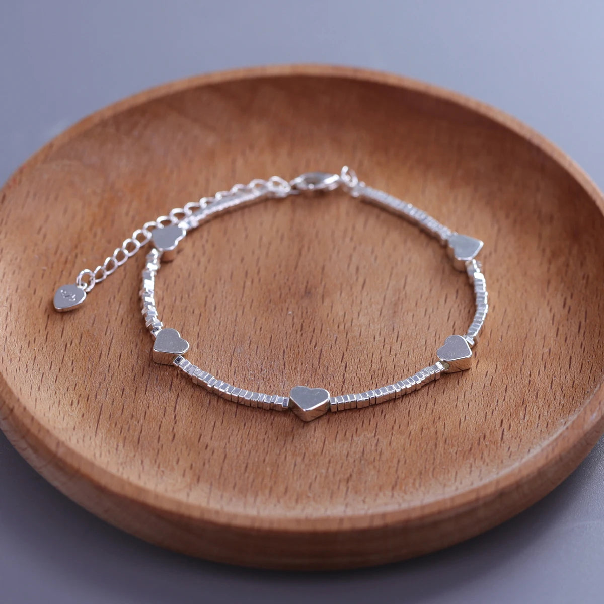 925 Sterling Silver Crushed Silver Bracelet – Irregular Jewelry for Women & Girls