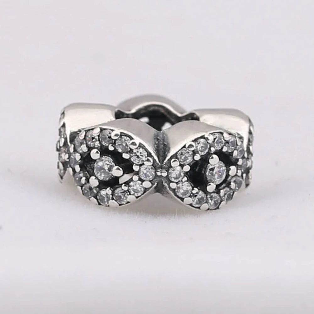 925 Sterling Silver Dazzling Daisy Flower Spacer Charm | Forget Me Not Bead for Women Bracelet DIY Jewelry Gift