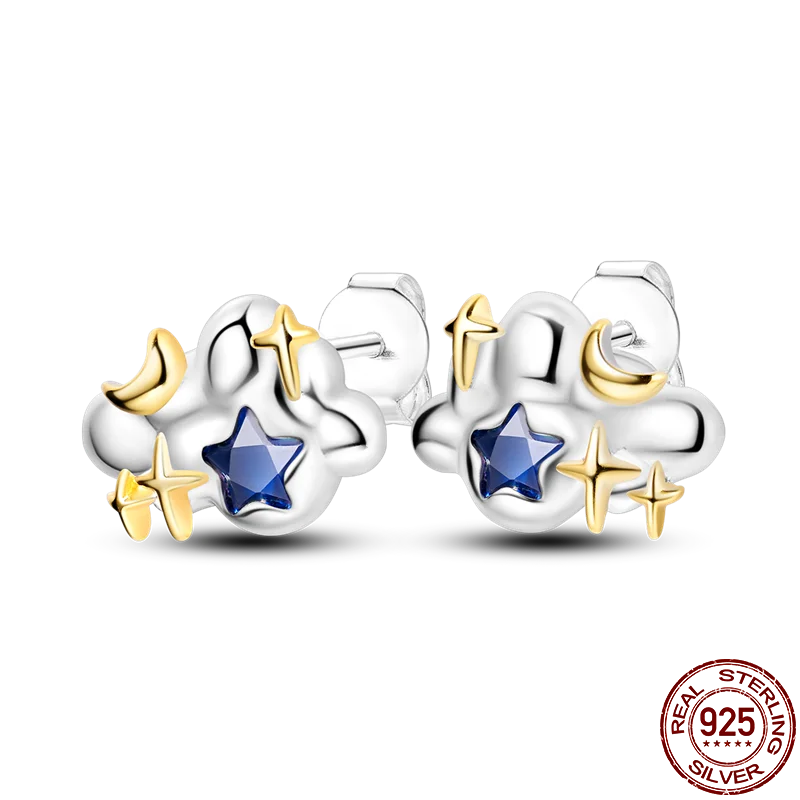 Luxury 925 Sterling Silver Ocean Mermaid Earrings | Pave CZ Fine Jewelry for Women