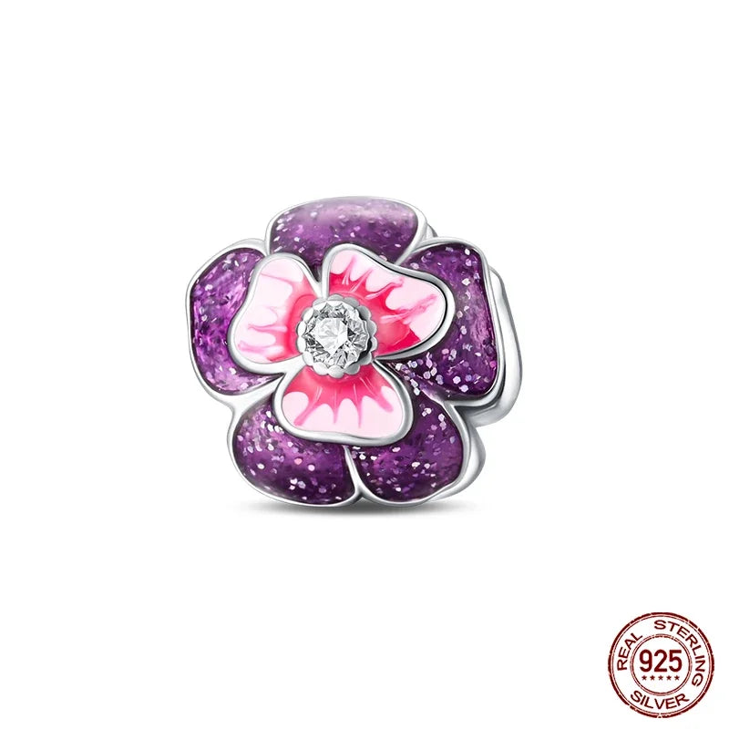 Fashion 925 Sterling Silver Colorful Butterfly Dragonfly Hummingbird Charms – Spring Series Beads Fit 925 DIY Bracelet