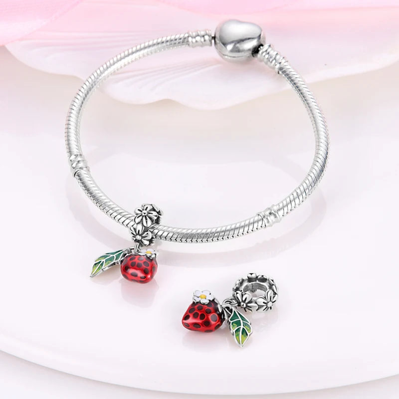 925 Sterling Silver Disney Green Lizard Charm | Fits Original Bracelet & Necklace Women Luxury DIY Jewelry Gift