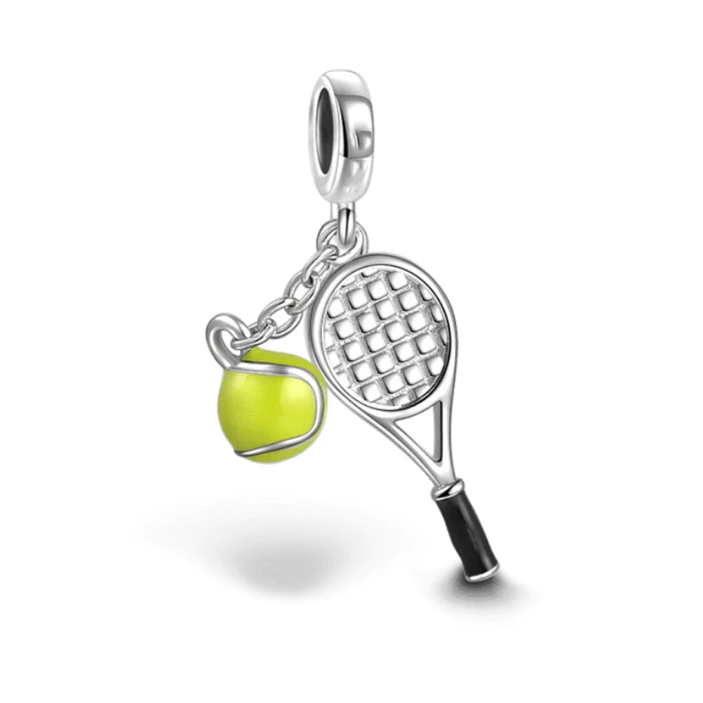 925 Sterling Silver Sports Charm Beads | Baseball & Football Pendant for Original Bracelets & Necklaces DIY Jewelry Gift for Women