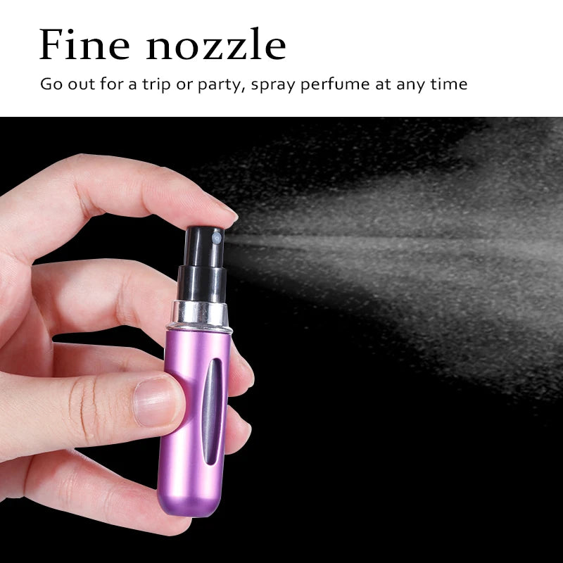 5ML / 8ML Refillable Mini Perfume Bottle – Portable Cosmetic Spray Atomizer | Travel Spray Container