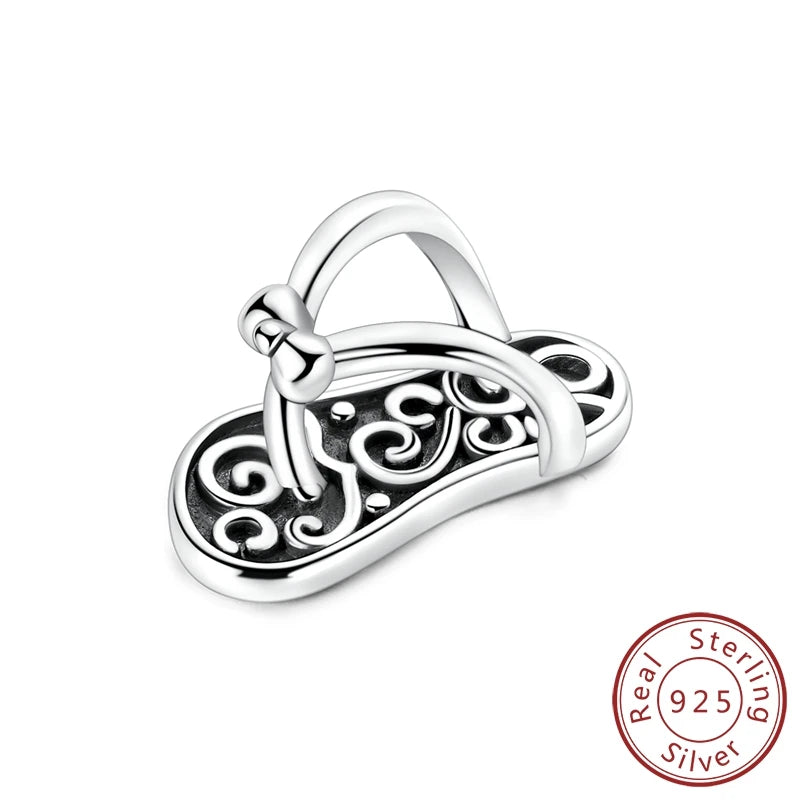 New 925 Sterling Silver Animal & Symbol Charms Beads – Capybara, Firefly, Puppy, Cat, Horseshoe Pendants Fit Bracelets & Bangles