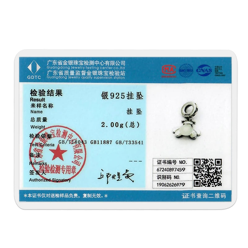 Original 925 Sterling Silver Glowing Firefly Charm Beads – DIY Bracelet Pendant for Women