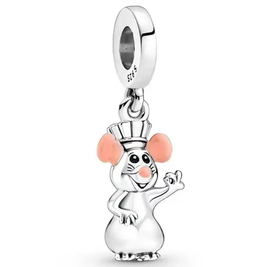 2025 100% 925 sterling silver pendant Disney Spider-Man beads Suitable for original DIY bracelet, women's fashion gift