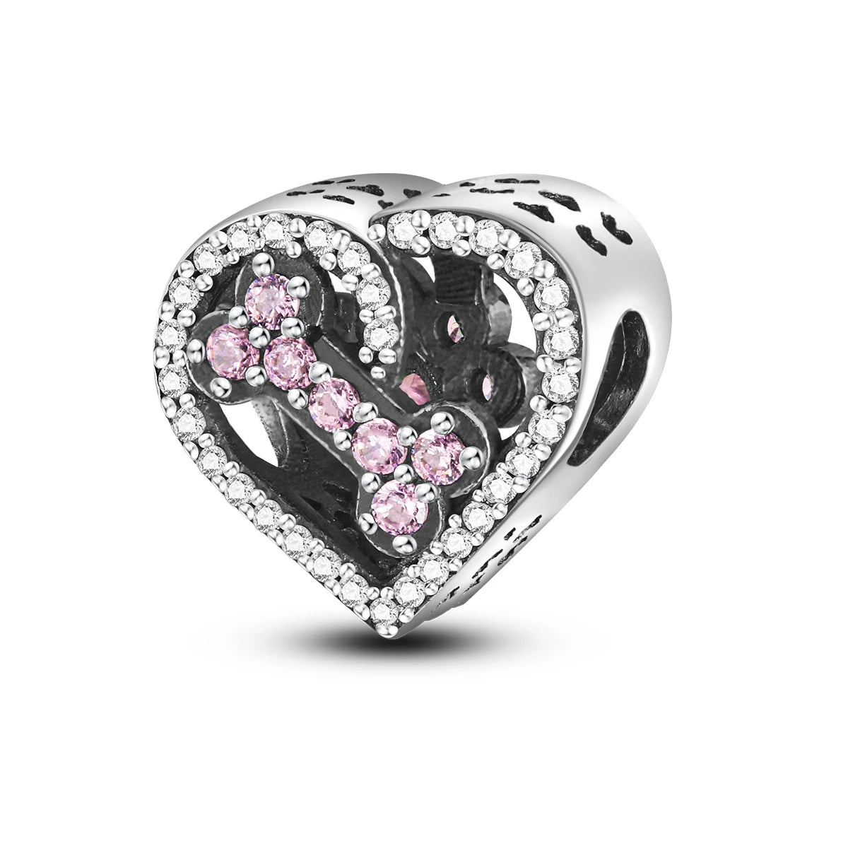 S925 Silver Heart Love Mom Infinity Charm | Dangle Bead Fit Bracelet Jewelry Mother’s Day Gift