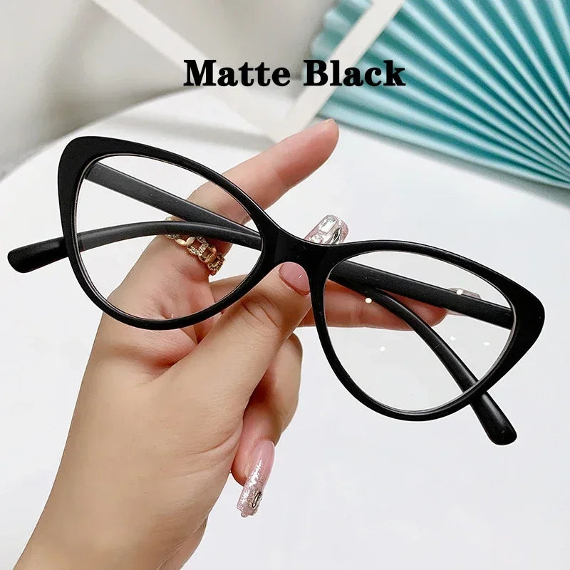 New Fashion Unisex Cat Eye Glasses – Plain Frame Eyewear for Women & Men | Party Decorative Spectacles
