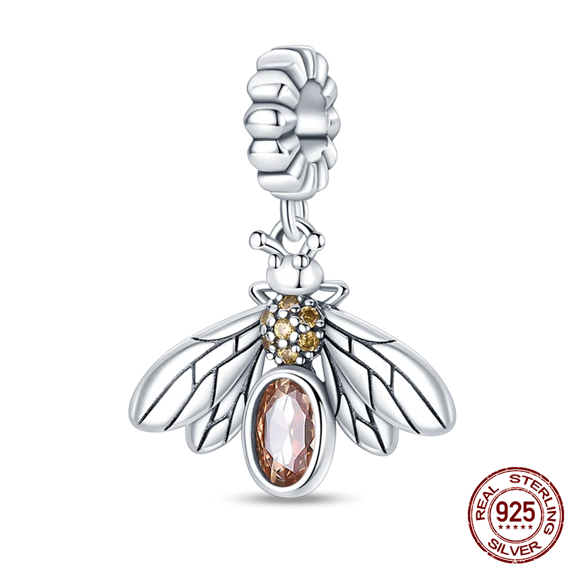 925 Sterling Silver Bee Series Charms | Fit Original Pandora Bracelet – DIY Women’s Jewelry Beads Hot Sale