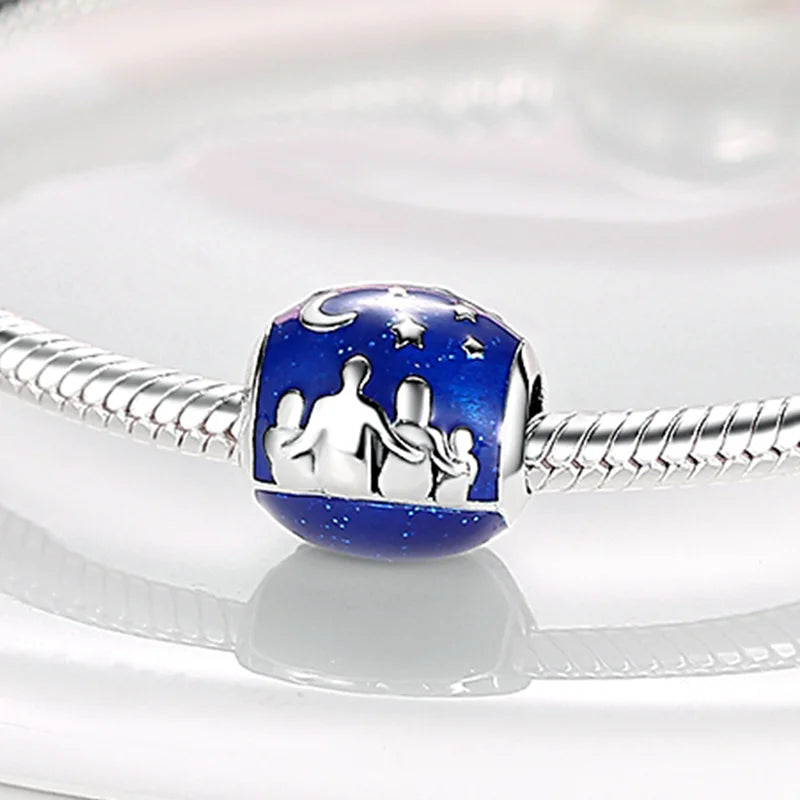 2025 Hot Sale 925 Sterling Silver Pink Butterfly Luminous Firefly Charm | Dangle Bead Fit Bracelet Necklace DIY Jewelry