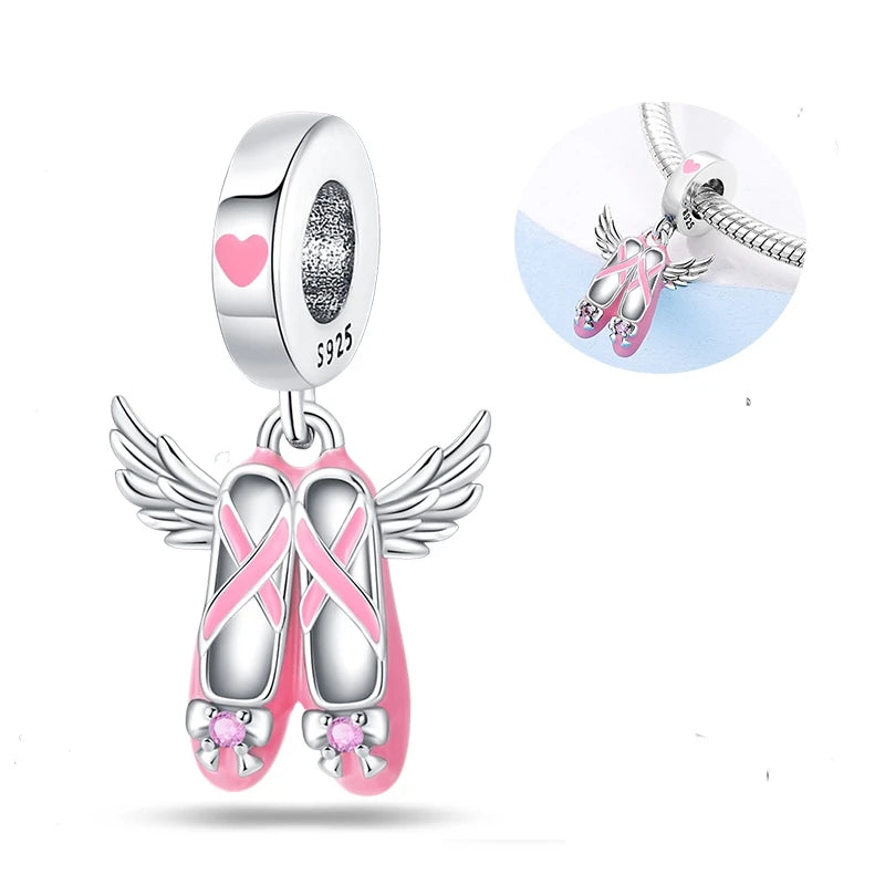 New 925 Sterling Silver Red Heart Charm Bead – Fits Original 3mm Bracelet Lucky DIY Jewelry Gift for Women