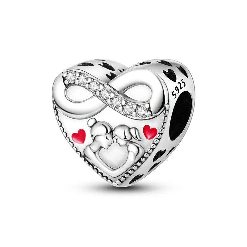 New 925 Sterling Silver Red Series Charm Bead | Original Pendant for Bracelets & Necklaces DIY Jewelry Gift for Women