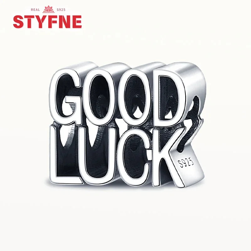 925 Sterling Silver Lucky Eye & Four Leaf Clover Charms – S925 Beads Fit Pandora Bracelet DIY Jewelry Gift for Women