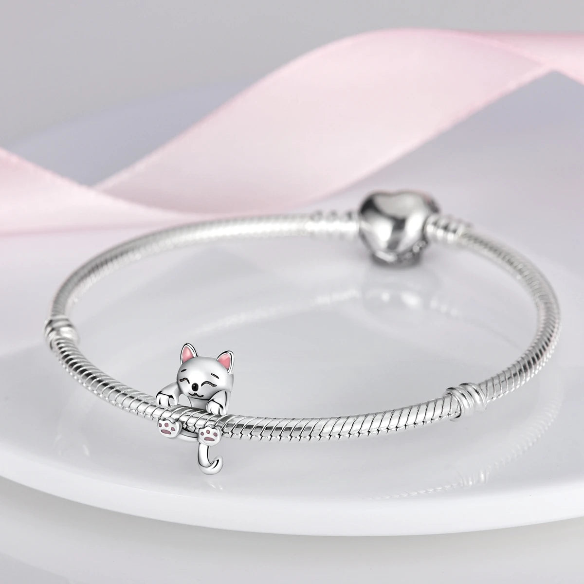 S925 Silver Heart Love Mom Infinity Charm | Dangle Bead Fit Bracelet Jewelry Mother’s Day Gift