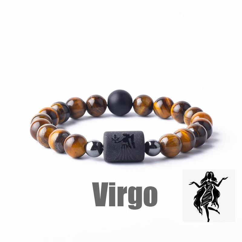 Zodiac Sign Bracelet for Men & Women | 12 Constellation Bangles | Gemini, Virgo, Leo, Libra Friendship Gift