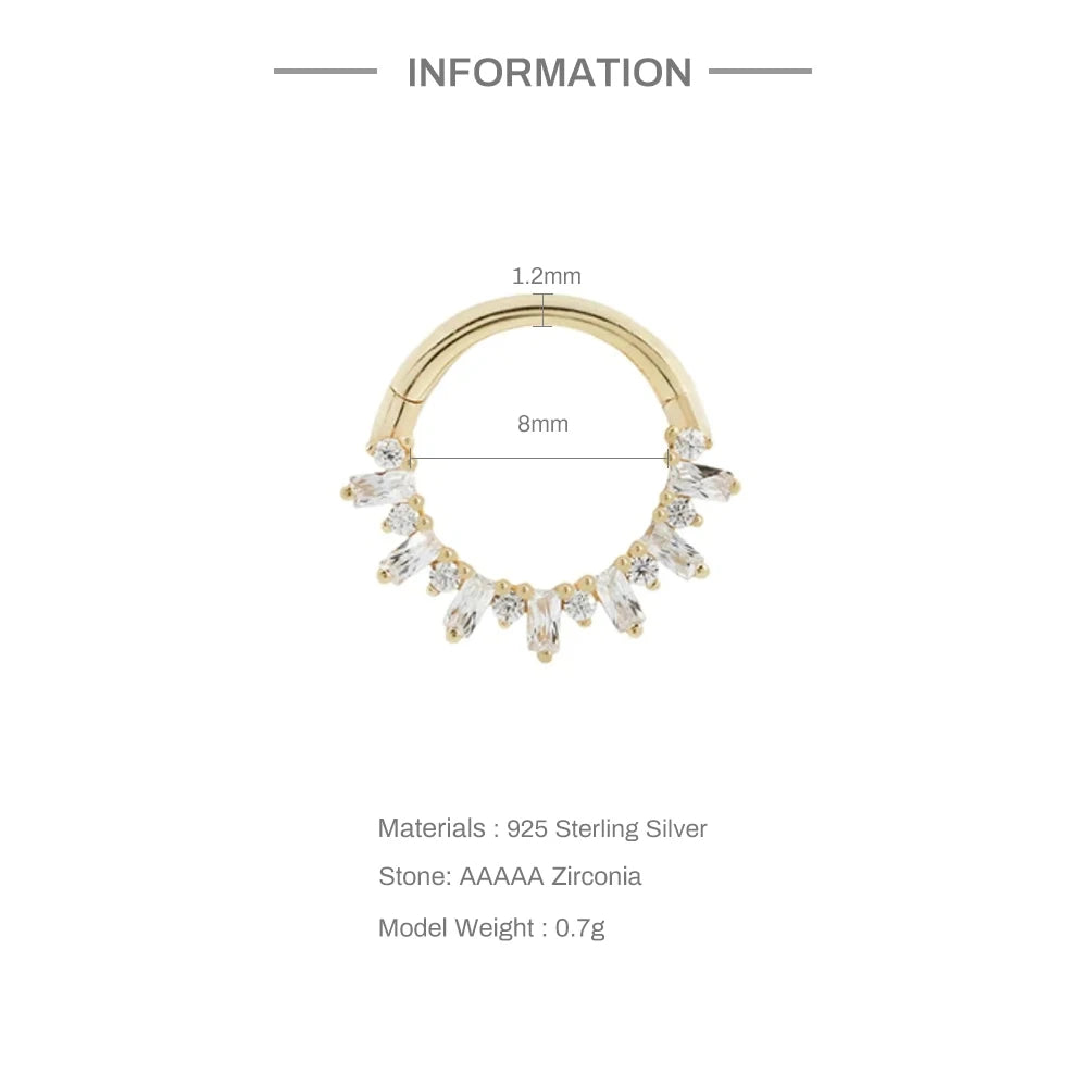 Aide 925 Sterling Silver Geometric Multi Piercing Stud Earrings for Women – K Gold Tassel Elegant Jewelry Gift