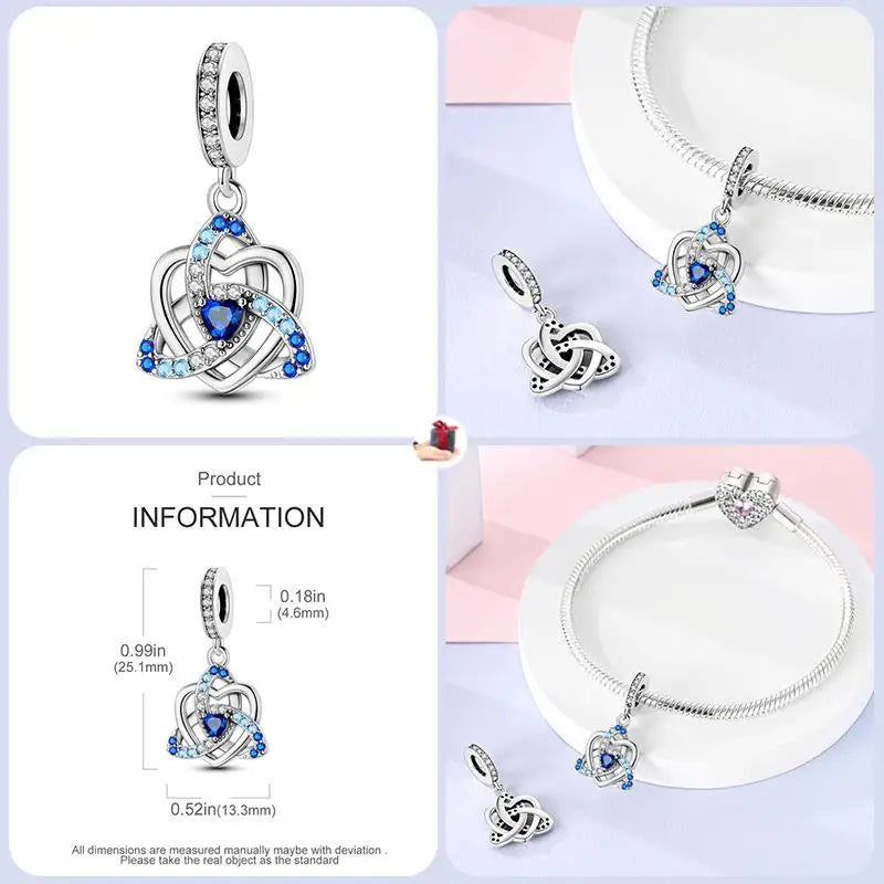 925 Sterling Silver Flying Bird & Butterfly Safety Chain Charm Beads for Original 3mm Bracelet – DIY Jewelry Gift