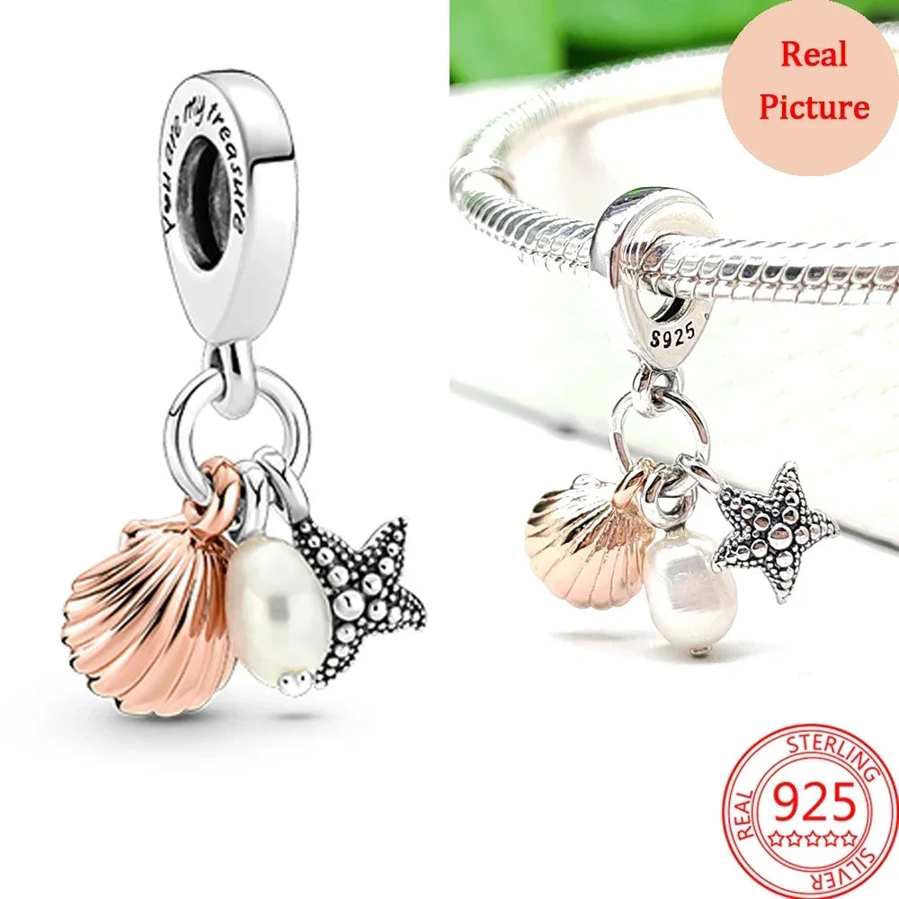 2025 Hot Sale 925 Sterling Silver CZ Pave Mother’s Embrace Dangle Charm | Fit Original Pandora Bracelet DIY Jewelry