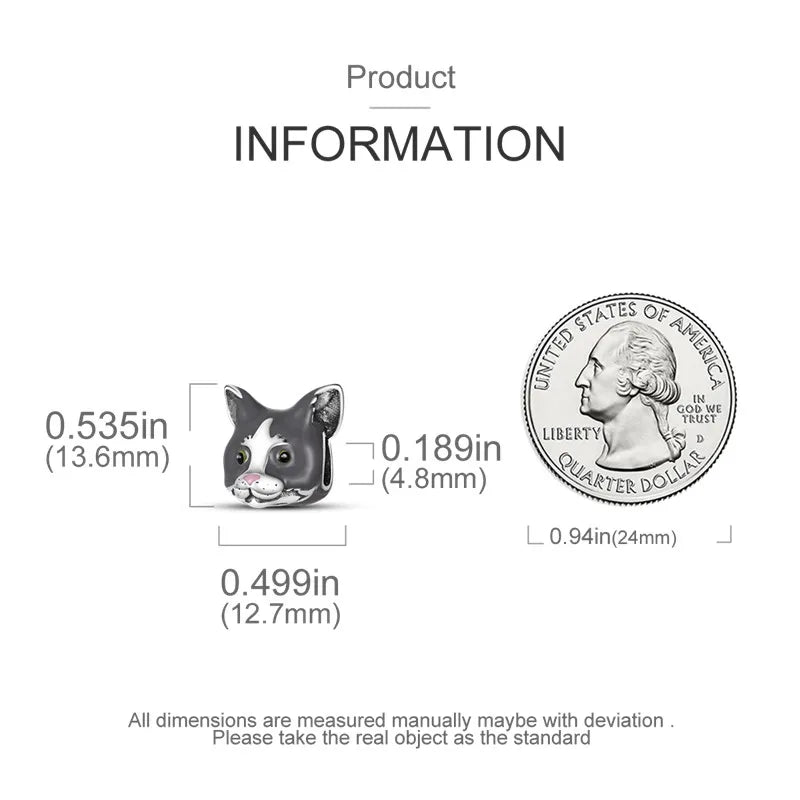 Cat Collection 925 Sterling Silver Charms Bead | Persian Bell & Multifarious Cat Dangle Fit Pandora Bracelet Necklace DIY Jewelry