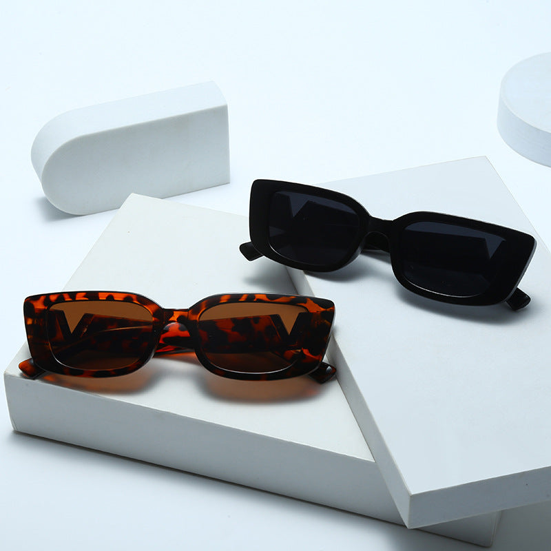 New Small Frame V-Shaped Fashion Sunglasses for Women – Designer Square UV400 Sun Glasses | Outdoor Leisure Eyewear