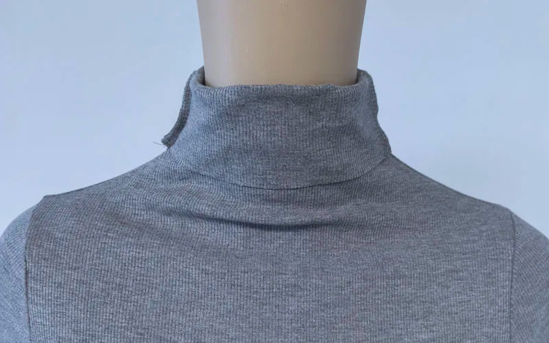 Women's Turtleneck Knitted Sweater | Autumn Slim Fit Pullover | High-End Long Sleeve Basic Top