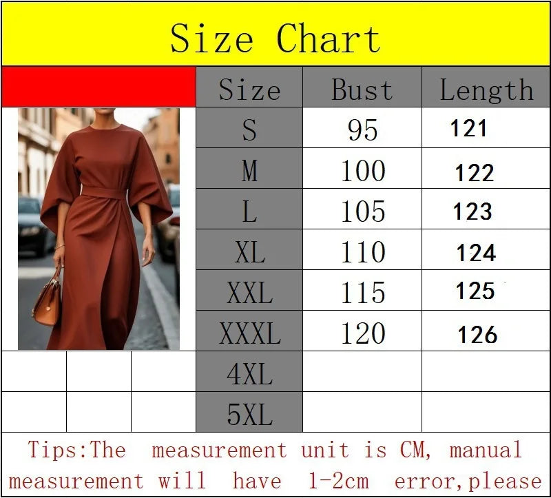 Elegant Long Sleeve Black Maxi Dress for Women | 2025 Loose O-Neck Casual Fashion Long Dress