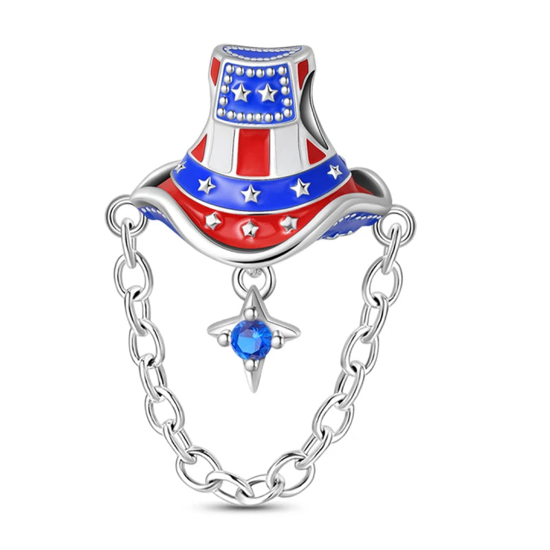 Original 925 Sterling Silver Luminous Lantern & Magic Cat Charm Bead | Glowing Angel Jungle Pendant for Bracelet Jewelry