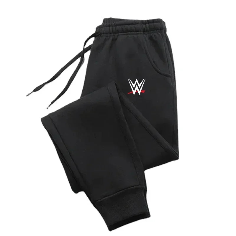 2025 Autumn Winter Men’s WWE Printed Jogging Pants – Sports Casual Drawstring Fitness Running Pants 🏋️‍♂️🔥