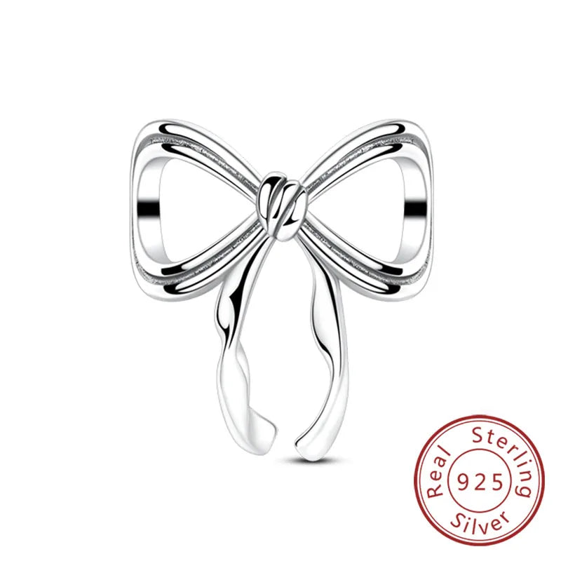 925 Sterling Silver Ballet Shoes & Perfume Bottle Charms | Bow Beads Fit Original Bracelet Pendant DIY Fine Jewelry for Women