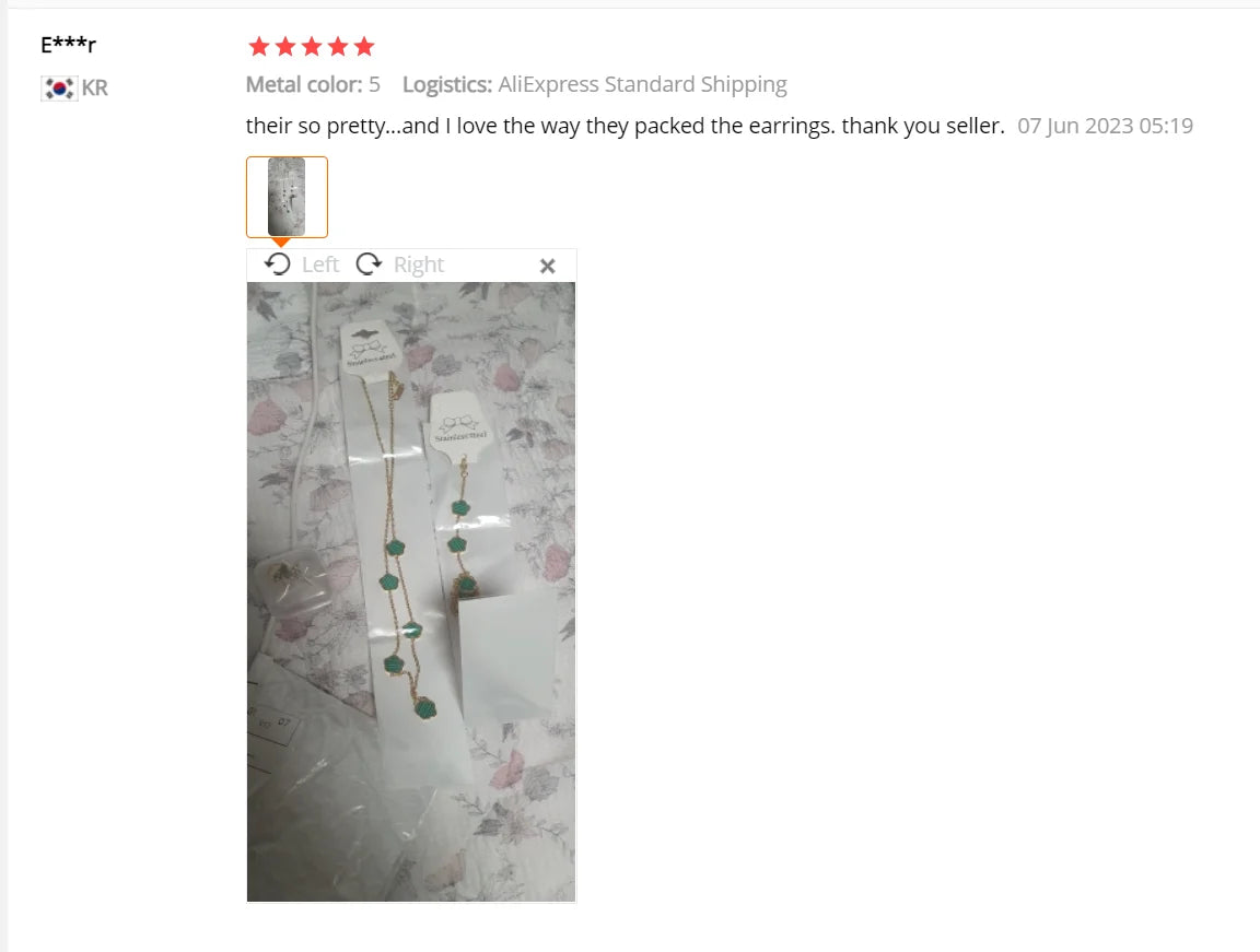 Stainless Steel Leaf Flower Jewelry Set | Non-Fading Minimalist Pendant Necklace, Earrings & Bracelet – Women’s Fashion Set