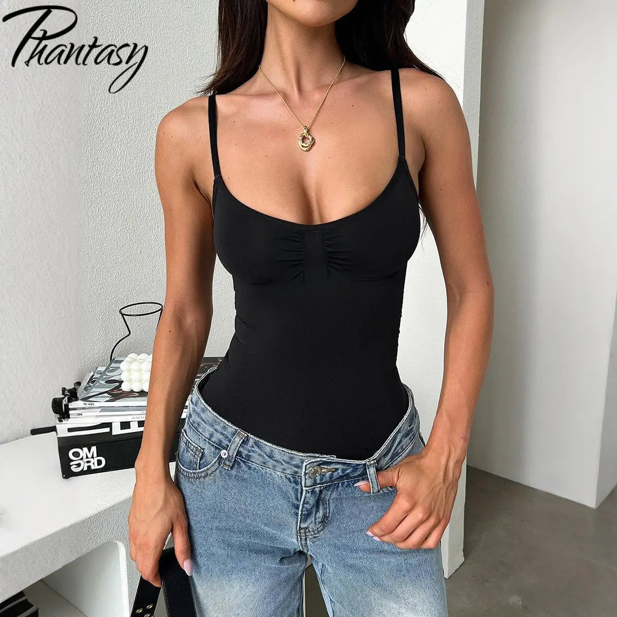 Phantasy Women’s Slim Strap Vest | 2025 Sexy Spice Camisole | Breathable Spring Summer Top