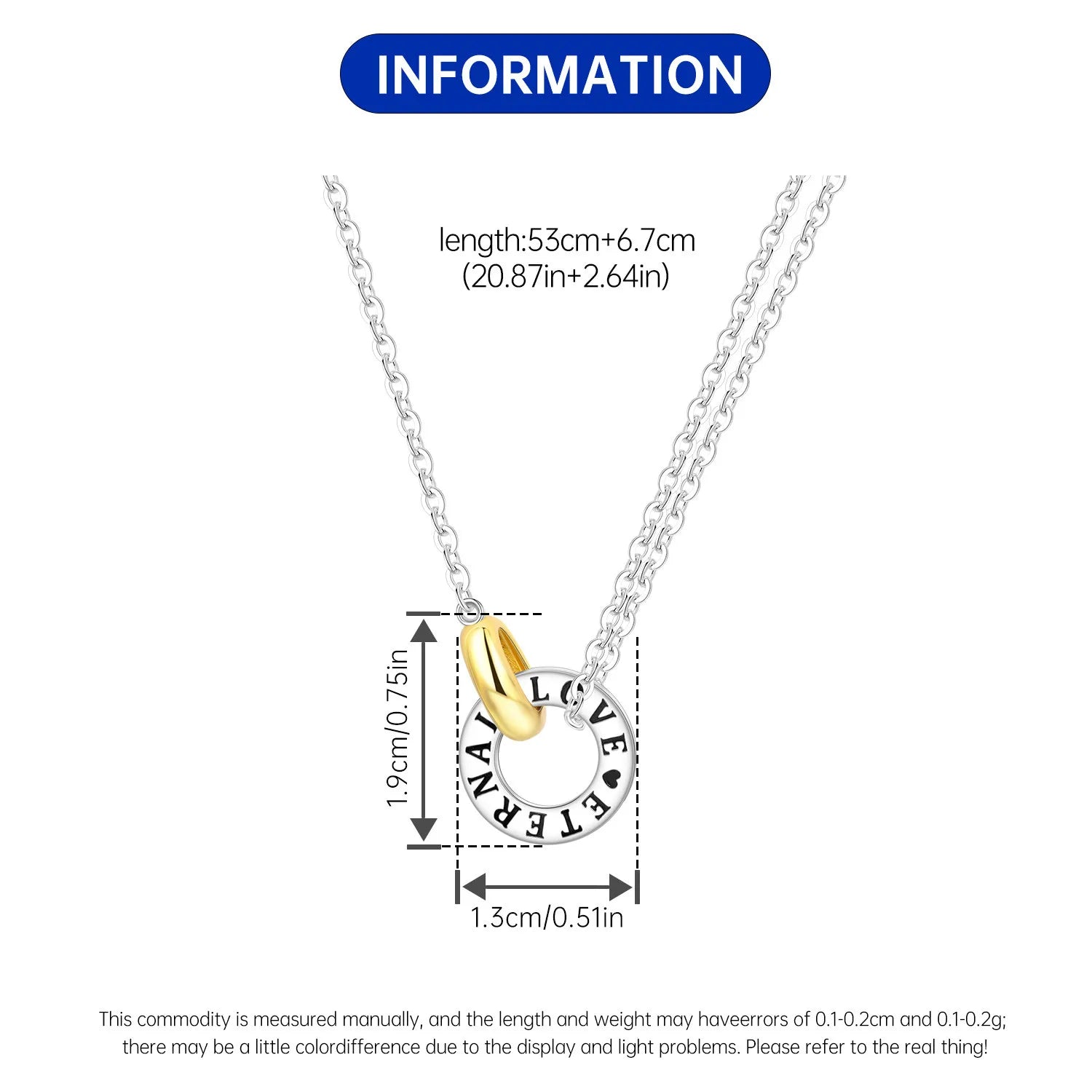 925 Sterling Silver Purple Infinite Love Heart Planet Necklace | Elegant Women’s Fashion Jewelry Birthday Gift