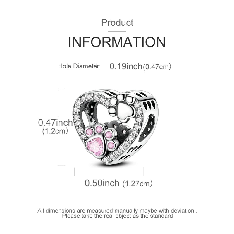 925 Sterling Silver Animal & Love Charms | Cat, Elephant, Bear, Swan & Easter Egg Beads Fit Original 3mm Bracelets DIY Jewelry