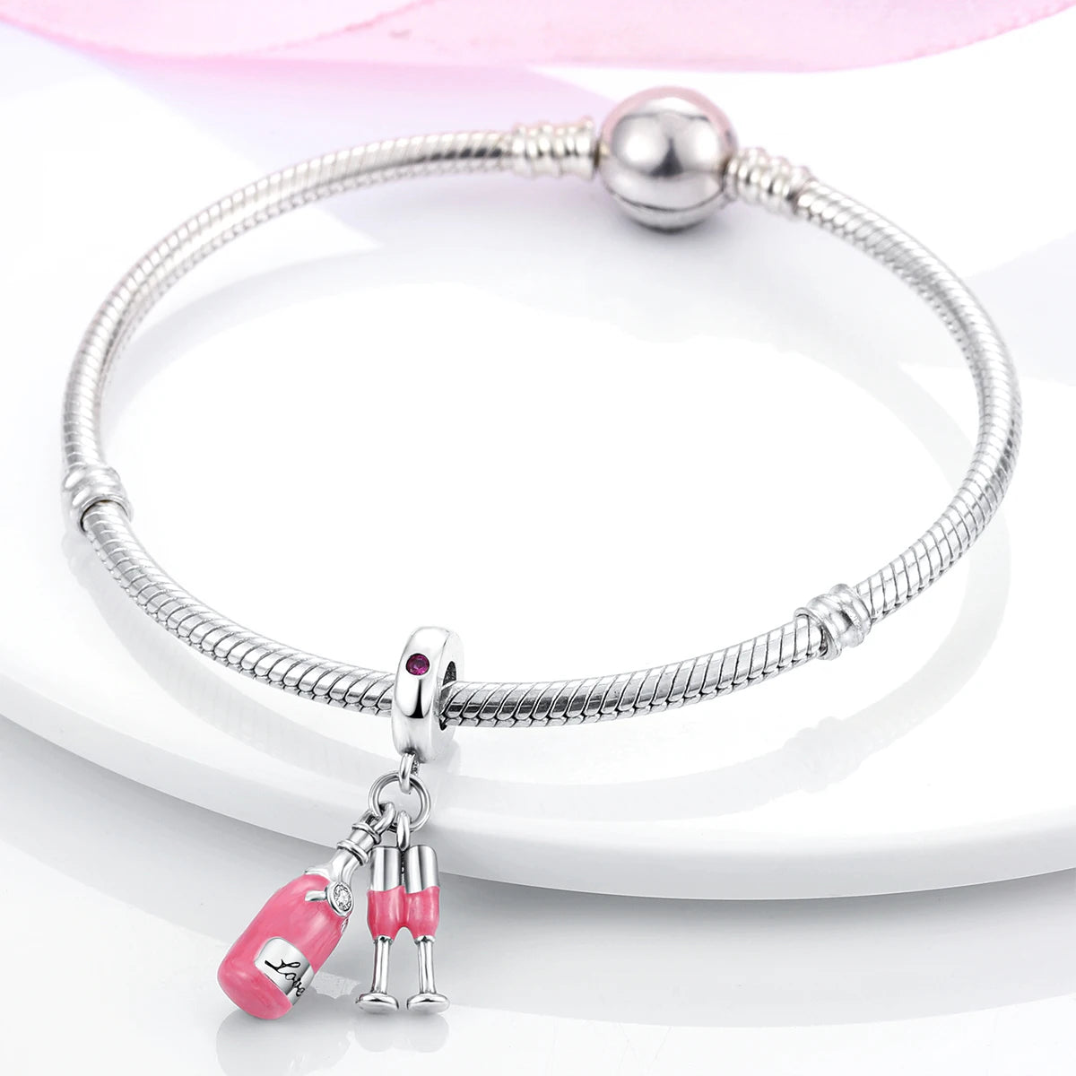 S925 Silver Heart Love Mom Infinity Charm | Dangle Bead Fit Bracelet Jewelry Mother’s Day Gift