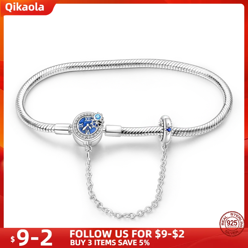 S925 Sterling Silver Snake Bone Chain Bracelet | Pandora Fit DIY Jewelry