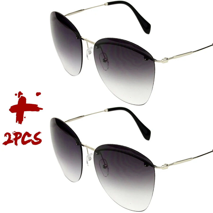 2025 Rimless Oval Sunglasses 🕶️ UV400 Luxury Unisex Outdoor Eyewear