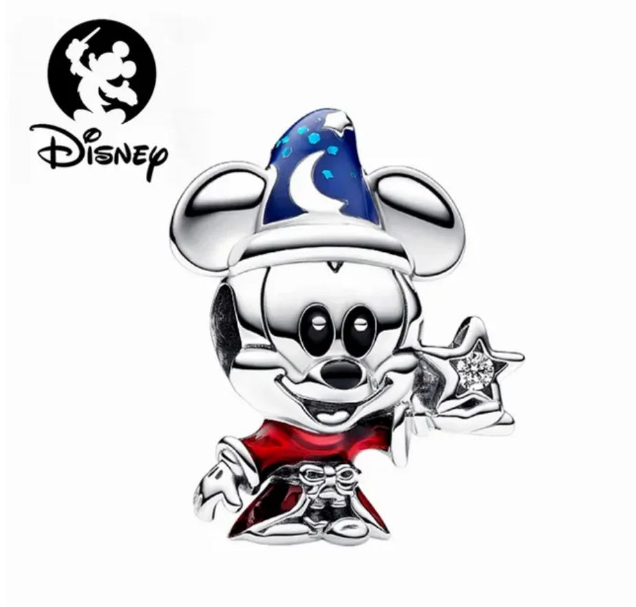 925 Sterling Silver Disney Character Beads – Mickey, Minnie, Princess, Stitch, Iron Man, Spiderman Charms for Pandora Bracelet