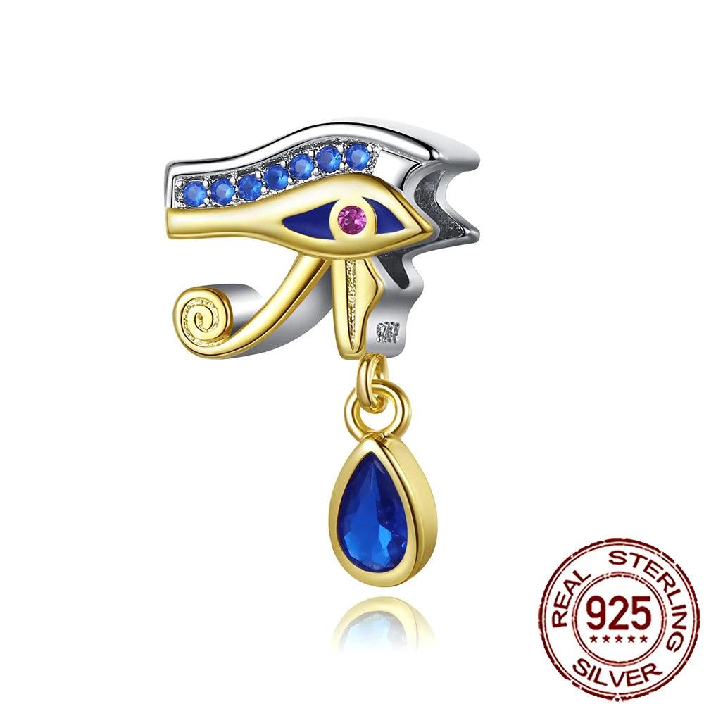 2025 New 925 Sterling Silver All-Seeing Eye Hamsa Hand Charm | Fits Pandora Bracelet & Women’s DIY Jewelry