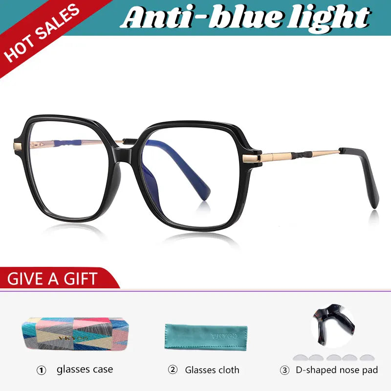 VICKY Square Frame Glasses 👓 Women’s Anti-Blue Light Prescription PFD2211