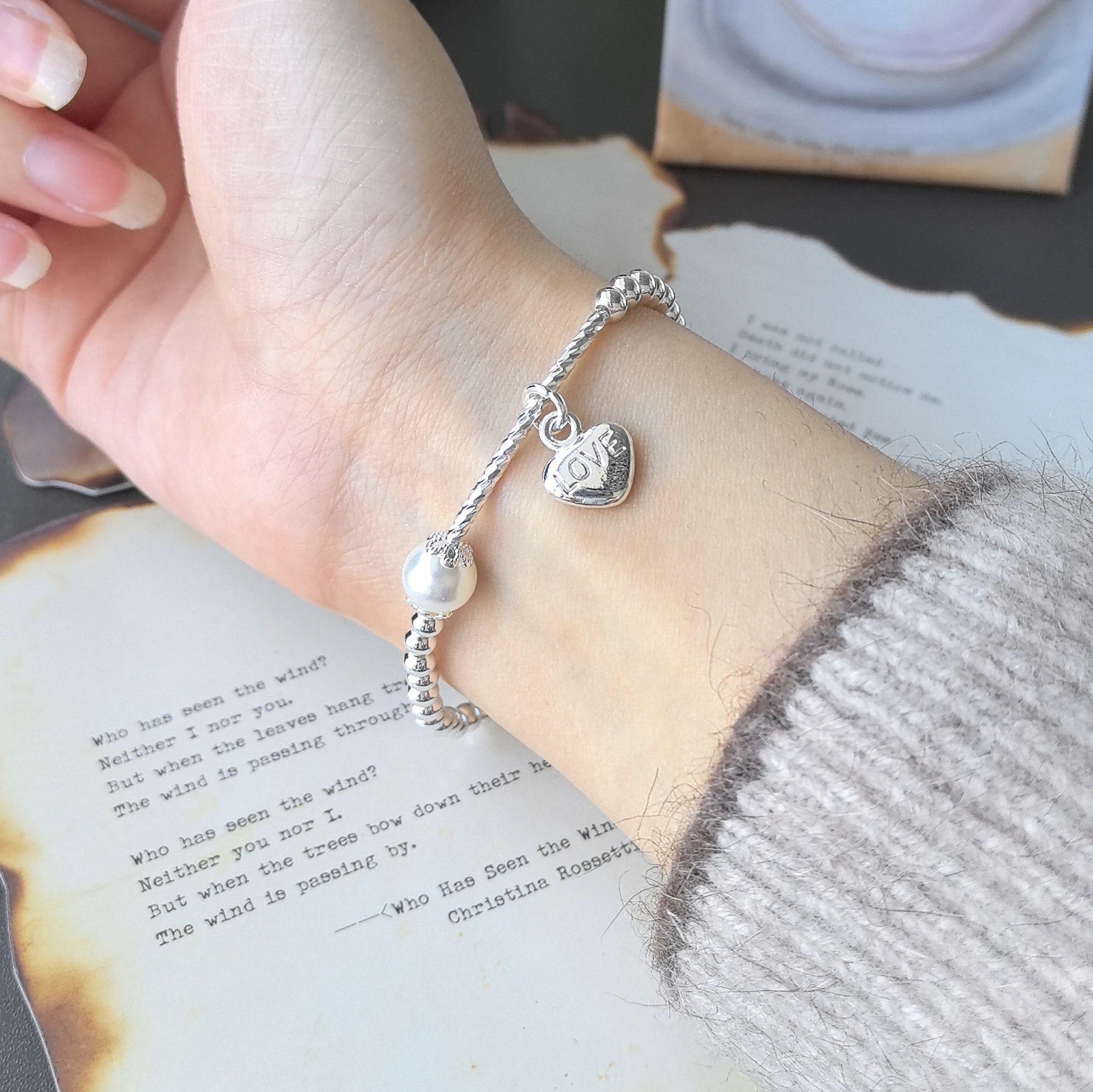 925 Sterling Silver Green Leaf Bracelet | Elegant Nature-Inspired Bangle for Women Girls Fashion Jewelry Gift