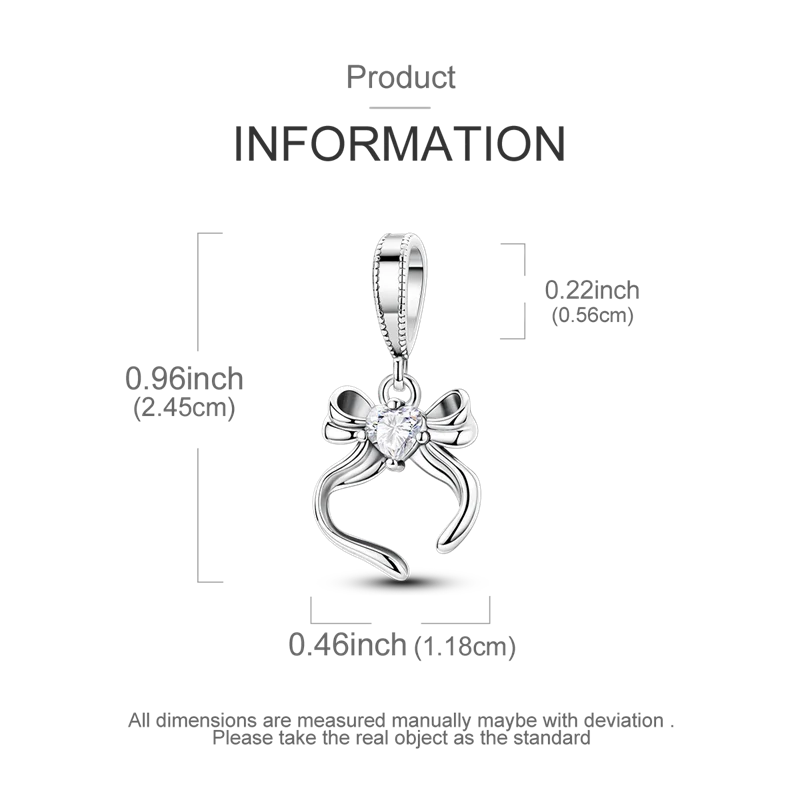 925 Sterling Silver Star, Moon & Heart Safety Chain | CZ Beads Angel Wing Charm for Original Bracelet DIY Jewelry