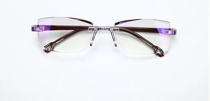 Men & Women Rimless Reading Glasses – Anti Blue Light Bifocal Eyewear for Far & Near Vision | Presbyopic Glasses +1.50/+2.00