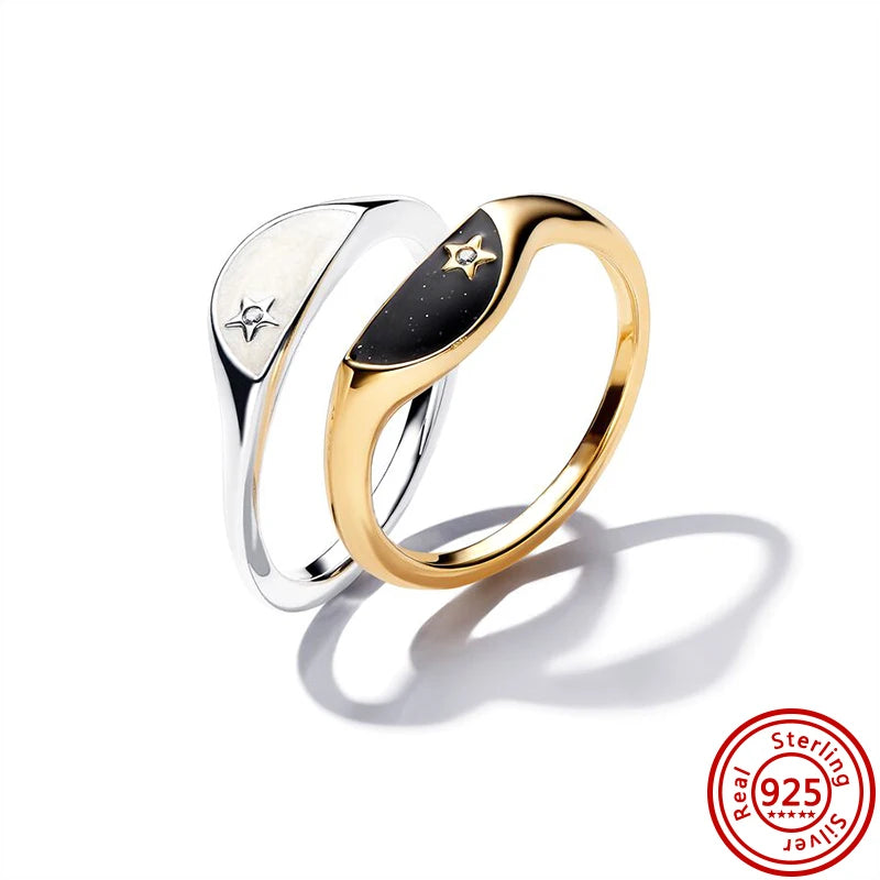 2025 925 Pure Silver Crown Sparkling Zircon Charm Ring for Women | Fashion Jewelry Anniversary Gift