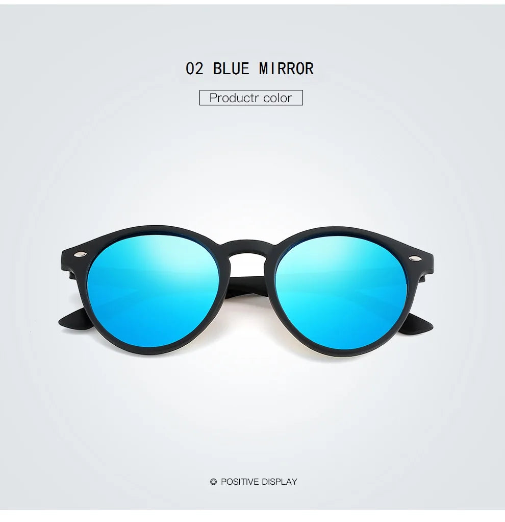 Fashion Round Polarized Sunglasses – Women Men Classic Vintage Driving & Travel Sun Glasses UV400 Designer Eyewear