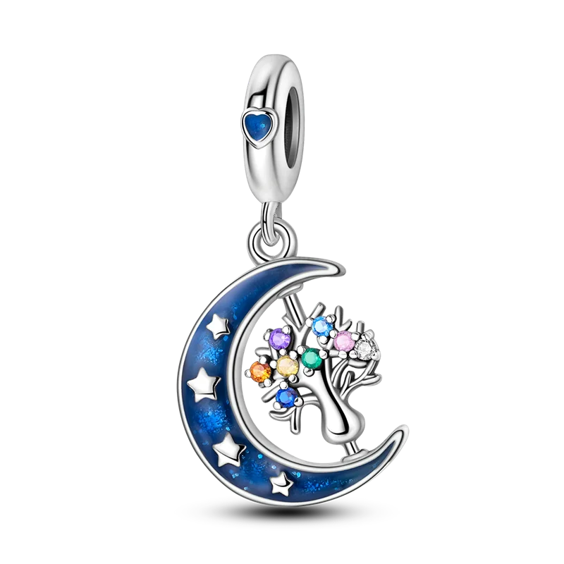 Blue Series 925 Sterling Silver Charms | Butterfly, Earth & Ocean Beads Pendants Fit Original Bracelet DIY Jewelry