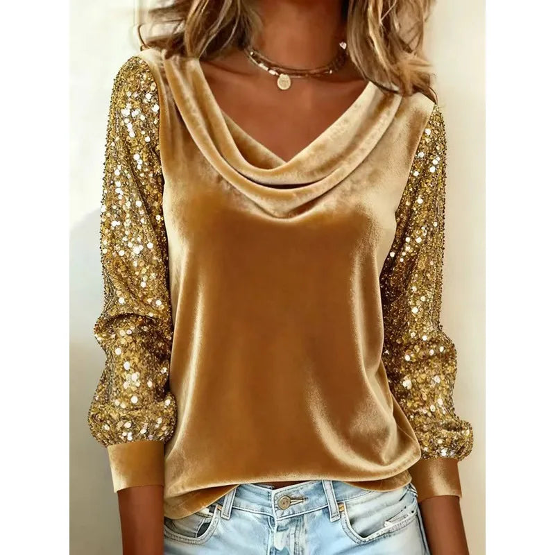 2025 Autumn Vintage Women’s Blouse – Solid Casual Loose Oversized Elegant Shirt 🍂👚