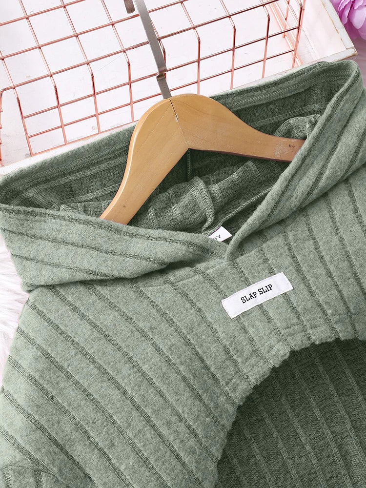 Autumn & Winter Women’s & Children’s Two-Piece Set – Elegant Short Top & Dress Casual Fashion 🍂👗