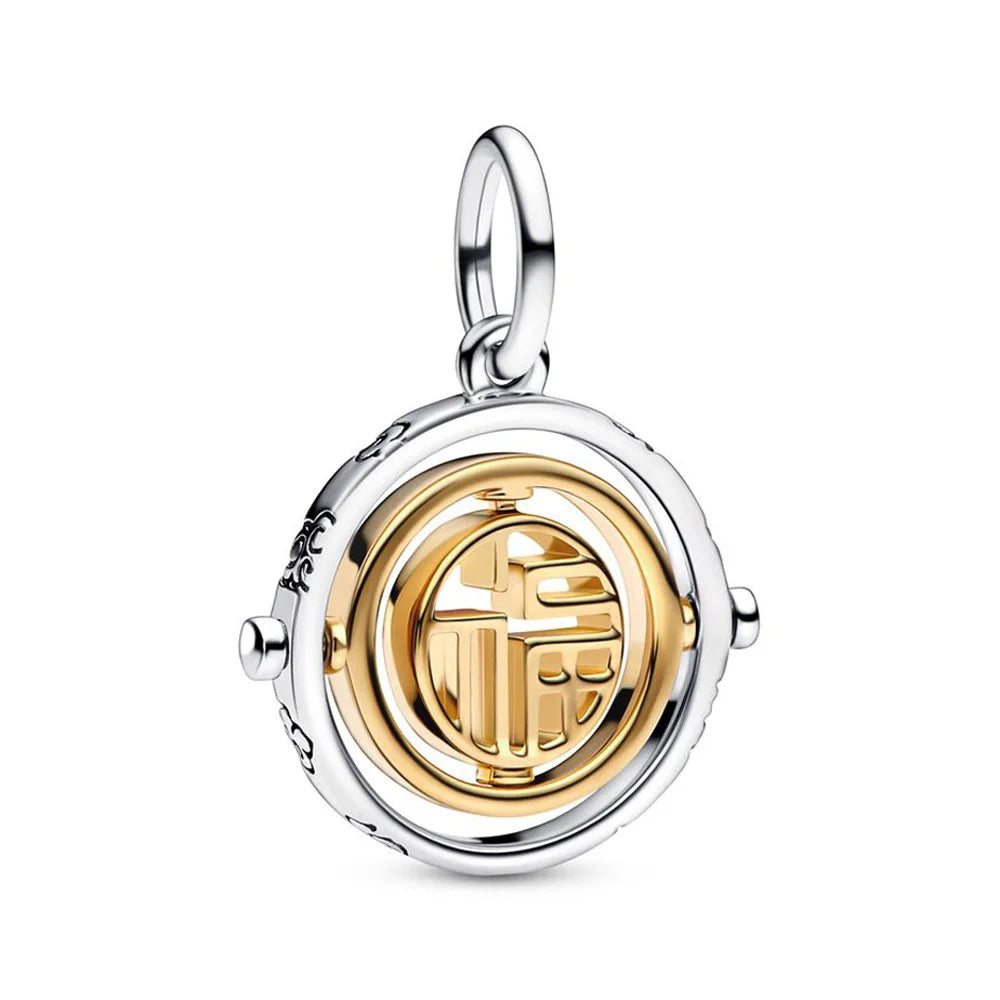 925 Sterling Silver Blue Planet & Dolphin Galaxy Dangle Charm | Women’s Bracelet DIY Jewelry