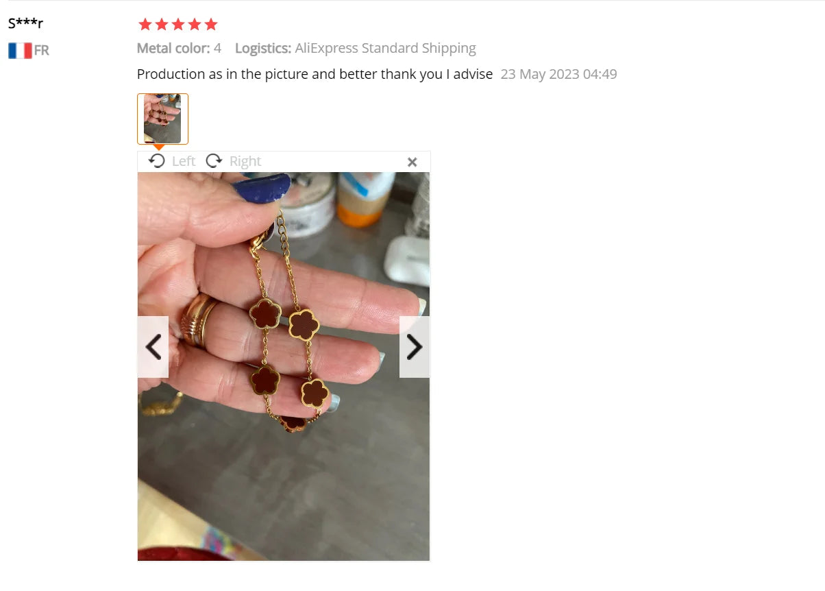 Stainless Steel Leaf Flower Jewelry Set | Non-Fading Minimalist Pendant Necklace, Earrings & Bracelet – Women’s Fashion Set